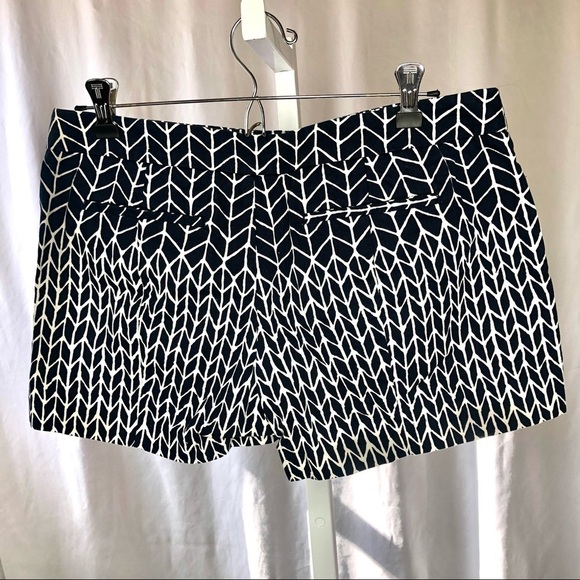 Gap canvas chino shorts herringbone navy size 4 - Picture 4 of 9